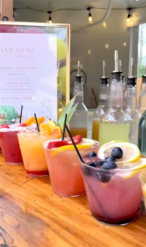 refreshing mocktail bar ideas