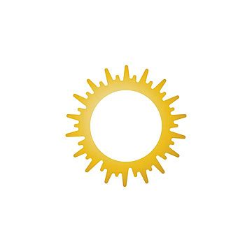 Sun Illustration Logo Nature Horizon Design Vector Nature Horizon