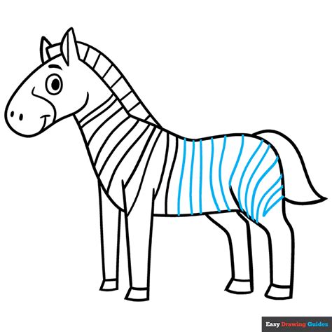 How To Draw An Easy Cartoon Zebra Really Easy Drawing Tutorial