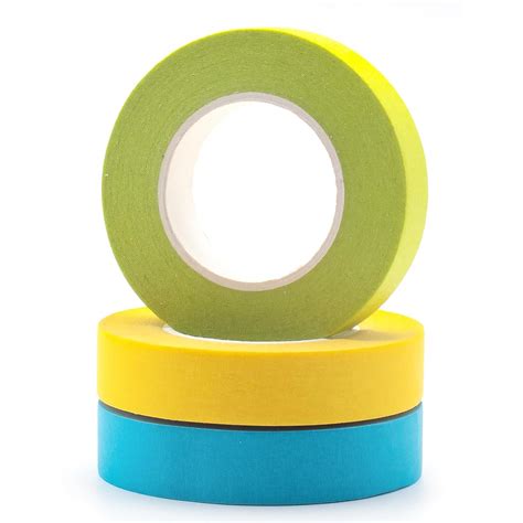 Rainbow Colour Masking Tape Rolls Low Tack Masking Tape Premium