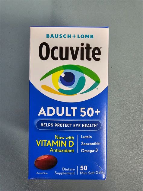 Bausch Lomb Ocuvite Adult Vitamin Mineral Supplement Soft Gel