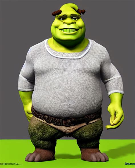 Krea Ai Full Body D Render Of Shrek As A Funko Pop Studi