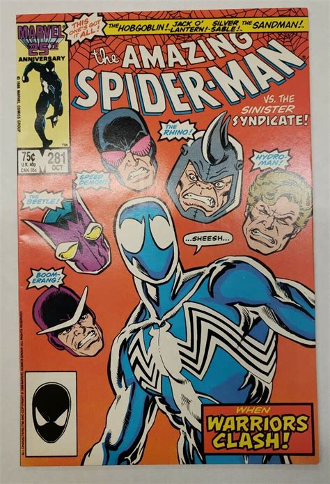 AMAZING SPIDER MAN 281 VF NM 1986 MARVEL COMICS GREAT MIKE HARRIS