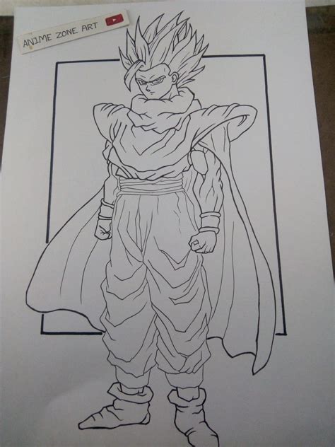 Beast Gohan Drawing In 2022 Dragon Ball Super Dragon Ball Drawings