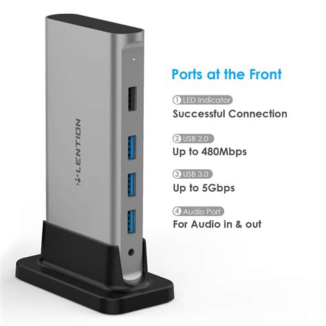 Lention Universal Usb C Docking Stationlention