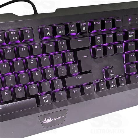 Teclado Gamer Mecânico Knup RGB Chroma Switch Blue PC Gamer em