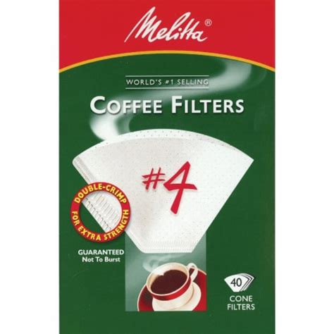 Melitta Cone Coffee Filters White Pk King Soopers