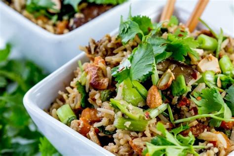 Vegan Fried Rice with Cashews & Portobello Mushroom Steaks | andisue50 ...