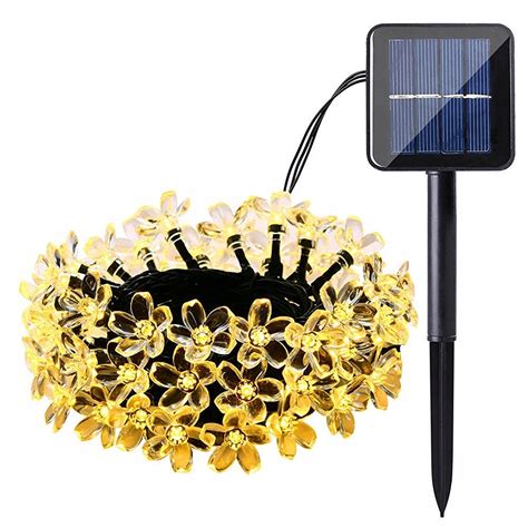 Lampki Solarne Ogrodowe A Cuch Kwiatki M Led Allegro Pl