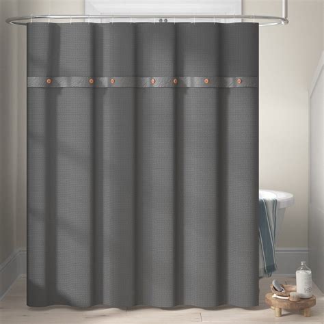 Abner Waffle 100 Cotton Single Shower Curtain Curtains Shower