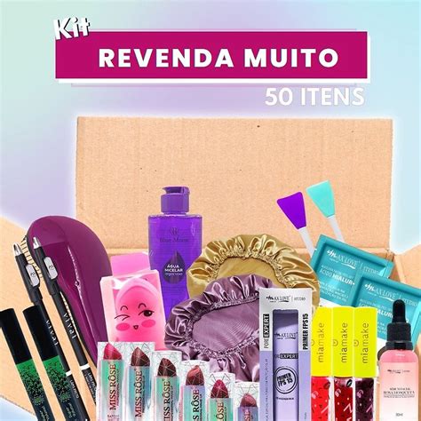 Kit Revenda Muito Itens Atacado Maquiagens Virtual Make