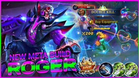 Roger Gameplay Roger Best Build Top Global Roger Mlbb Youtube