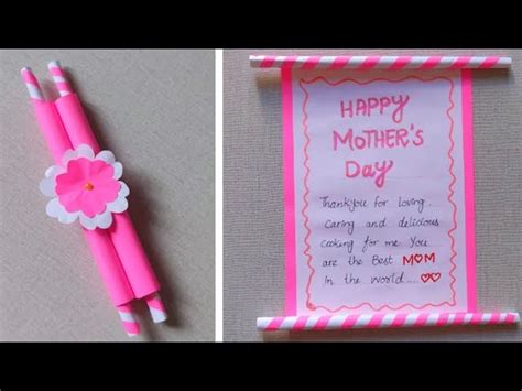 Easy Mothers Day Card Idea From Paper Mothers Day Greeting Card