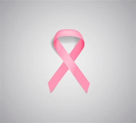 Premium Vector Realistic Pink Ribbon Breast Cancer Awareness Symbol