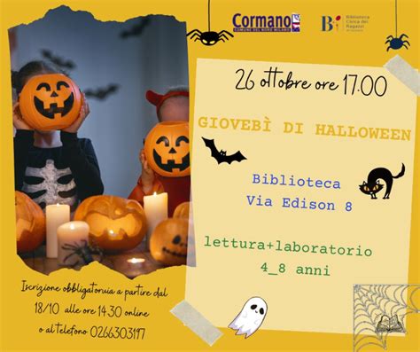 Gioveb Di Halloween Ottobre Comune Di Cormano