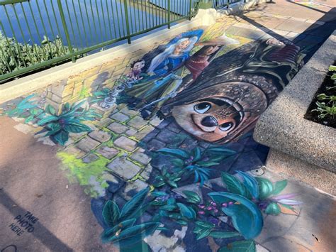 Chalk Art Showcases Natural Scenes And Disney Characters At The 2023