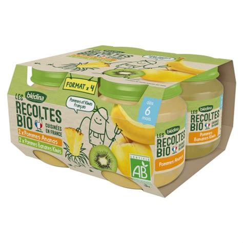 Grossiste Pots Les Récoltes Pommes Ananas et Pommes Bananes Kiwis x4