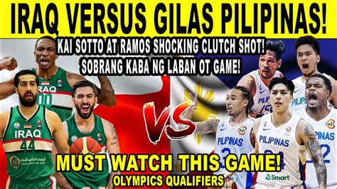 Gilas Pilipinas Vs Iraq Kai Sotto Brownlee At Ramos Grabing Perfomance