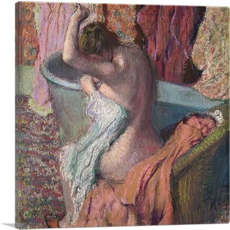 Artcanvas Seated Bather Drying Herself On Canvas By Edgar Degas