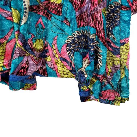 Vintage S Psychedelic Naked Fairy Kimono Cardigan Gem