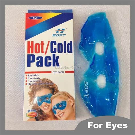 Hot Cold Gel Eye Pack Mask Warm Heat Ice Cool Soothing Tired Eyes Pad