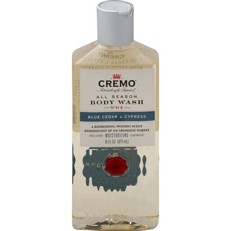 Cremo Body Wash Blue Cedar And Cypress 16 0 Fl Oz