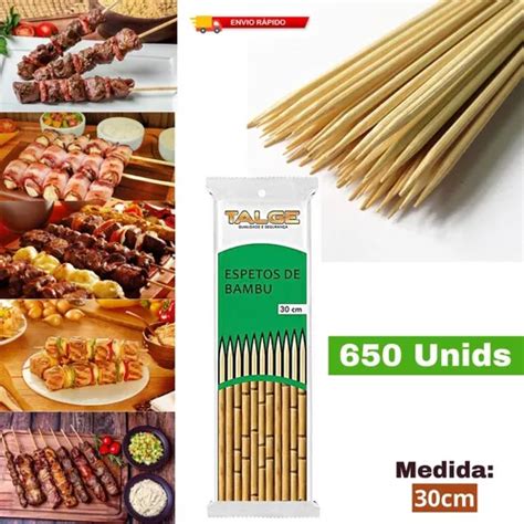 Palito Bambu Tratado Espetinho Espeto P Churrasco Cm Mercadolivre