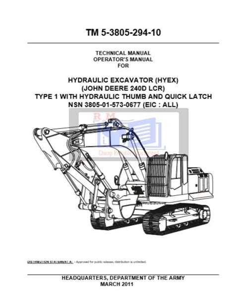 John Deere 240dlc Excavator Technical Manual