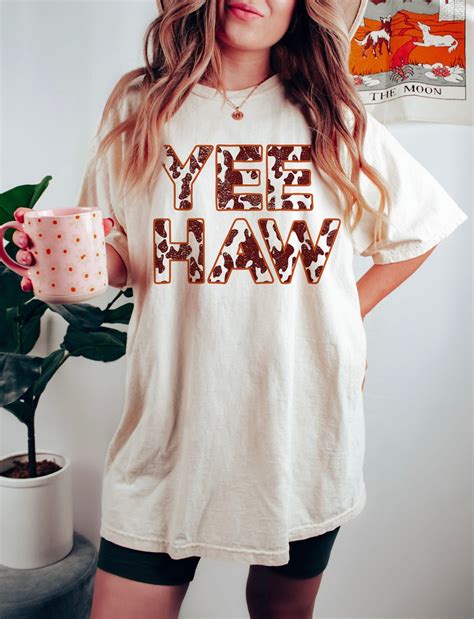 Yee Haw Tee Yee Haw Cowboy Tee Rodeo Cowgirl Tee Boho Tee Vintage