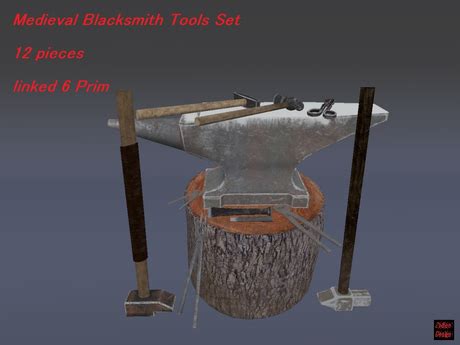 Second Life Marketplace - Medieval Blacksmith Tools Set box