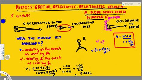 Physics Special Relativity Relativistic Velocity A More Complicated Approach Em Field