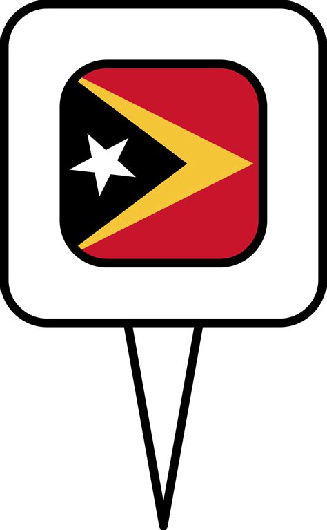 Free Timor Leste Flag Pin Place Icon Png With Transparent