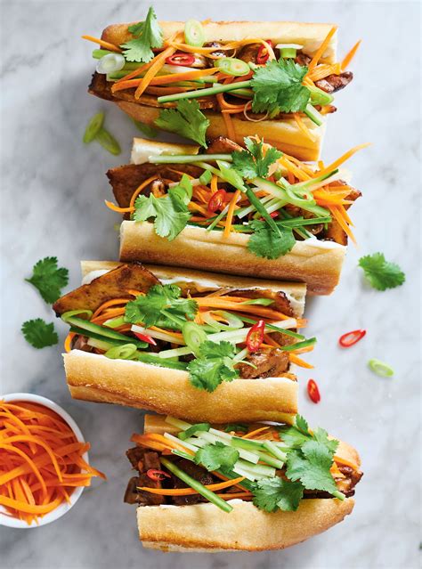 tofu  mushroom banh mi ricardo recipe vegetarian recipes