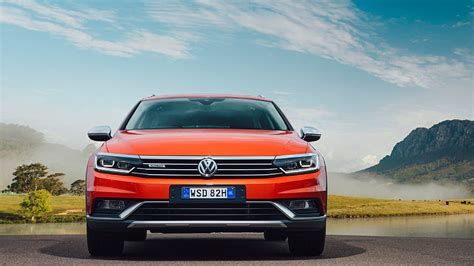 Volkswagen Passat Alltrack Sedan Orange Cars Bikes HD Wallpaper