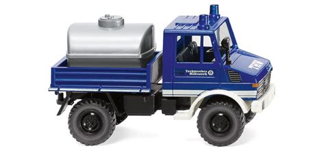 Wiking MB Unimog U 1300 THW Mit Wassertank NH 02 21 Wiking