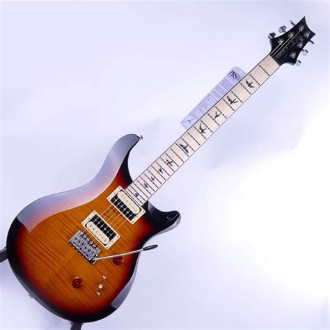 Prs Ltd Edition Se Custom 24 Satin Maple Neck Tri Colour Sunburst