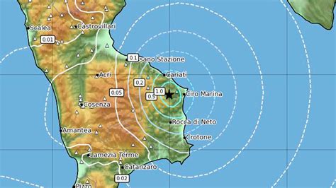 Terremoto in Calabria di magnitudo 4 0 in provincia di Crotone è la