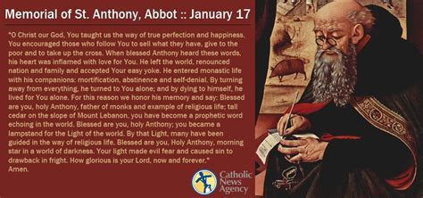 Prayer for St. Anthony of Egypt | Saint quotes catholic, Novena prayers ...