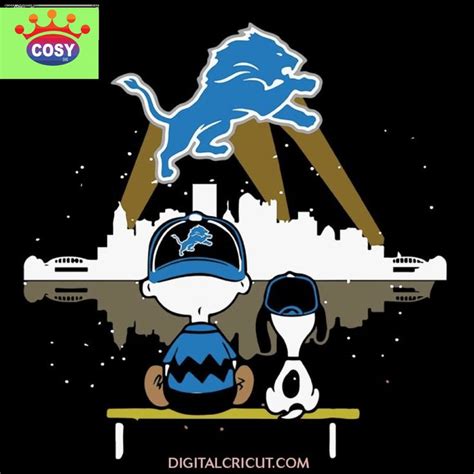 Detroit Lions Svg Snoopy And Peanut Svg Cricut File Clipart Detroit