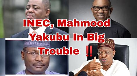 Breaking N Inec Chairman Yakubu Mahmood Finally Getting What He