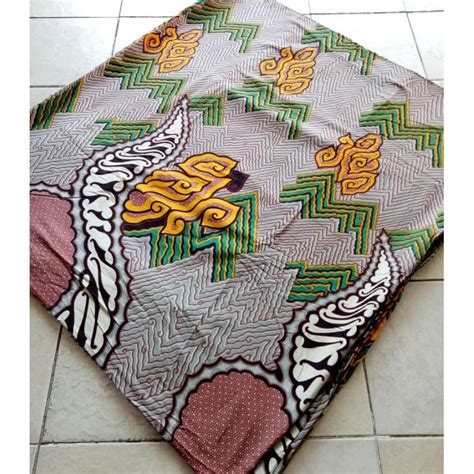 Jual Kain Batik Solo Motif Zik Zak Abu Abu Primissima Shopee