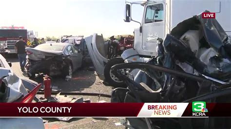 Multi Vehicle Crash Closes I 5 South Near Woodland