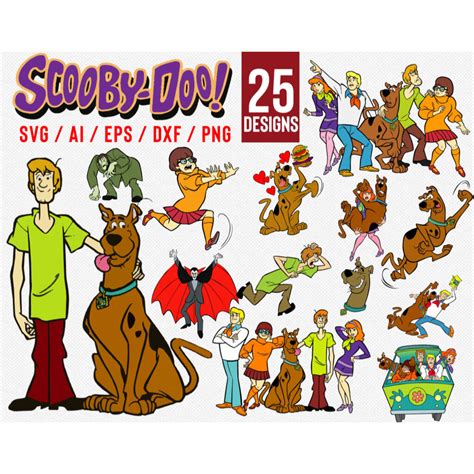 Scooby Doo Svg Bundle Files For Cricut Silhouette Scooby D Inspire