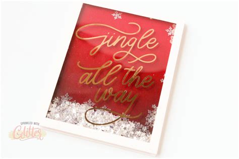 How To Make Hot Foil Pressed Holiday Cards — Sprinkled With Glitter