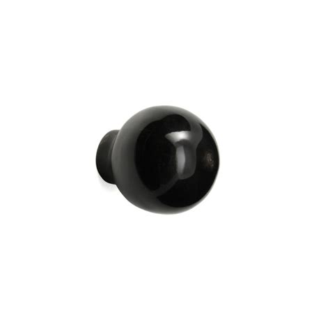 Boule Furniture Knob Black Horn La Quincaillerie