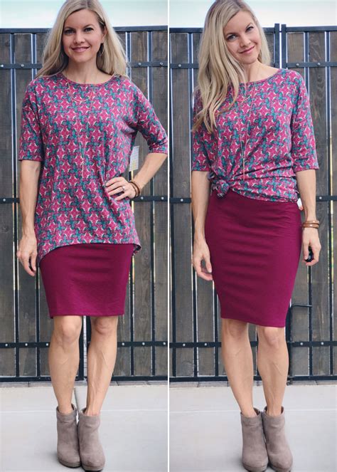 Two Ways To Wear The Lularoe Irma Top With A Cassie Skirt Both Cute