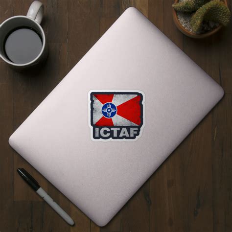 ICTAF Wichita Flag - Ictaf - Sticker | TeePublic