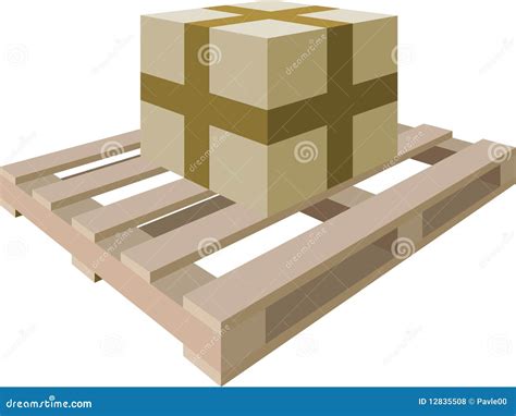 package   pallet stock vector illustration  pallet