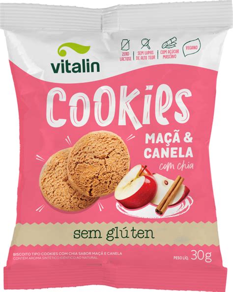 Cookies Chia Ma E Canela Vitalin G