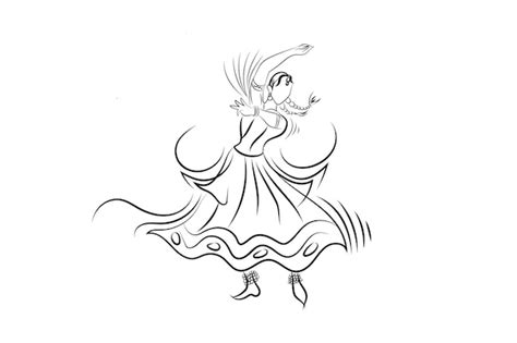 Premium Vector A Drawing Of A Flamenco Dancer